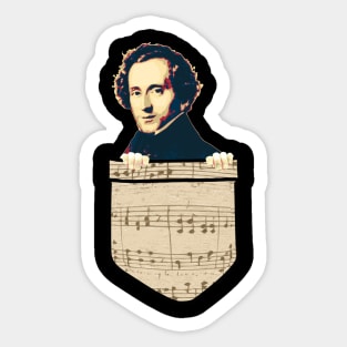 Felix Mendelssohn In My Pocket Sticker